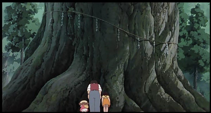 Totoro Tree Growing Scene