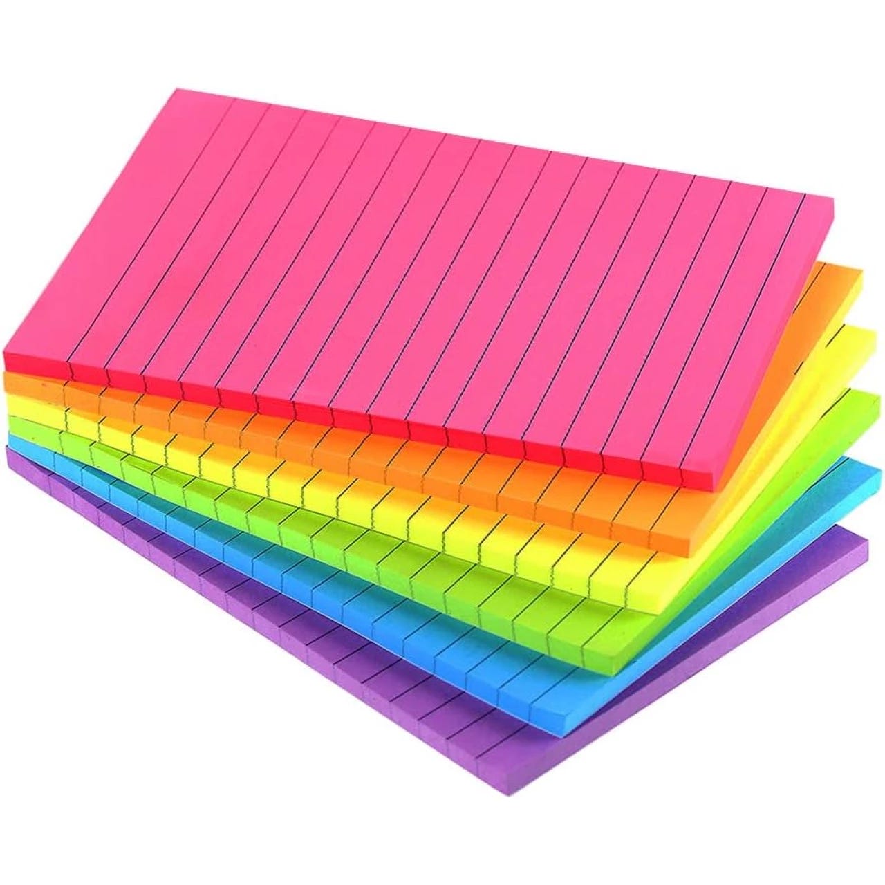 Post-it Super Sticky Notes 654-15SSCP, Assorted Bright Colors, 3 x 3 ,  Pack of 15 Pads