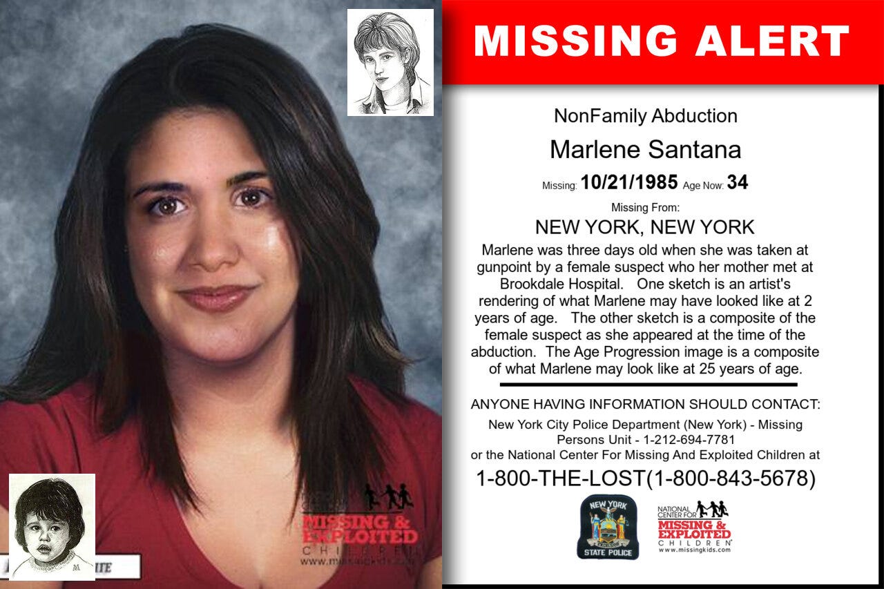 The Mystery of Marlene Santana: Americas Most Puzzling Infant Abduction  Case | by Mr. O | Medium