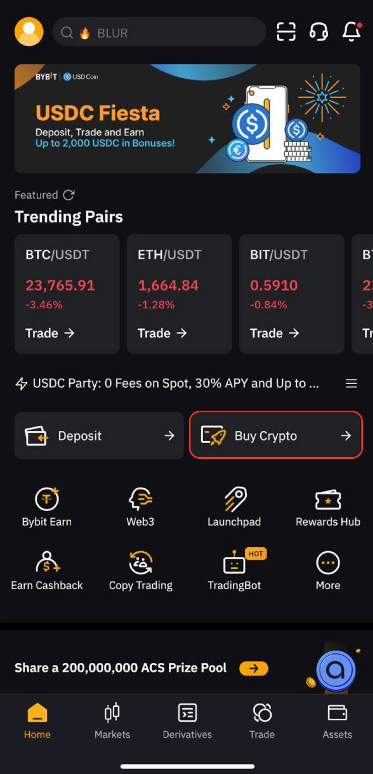 Buying and withdrawing cryptocurrency on ByBit using USDT and BNB as  examples | by MARS DAO | MARS DAO | Medium