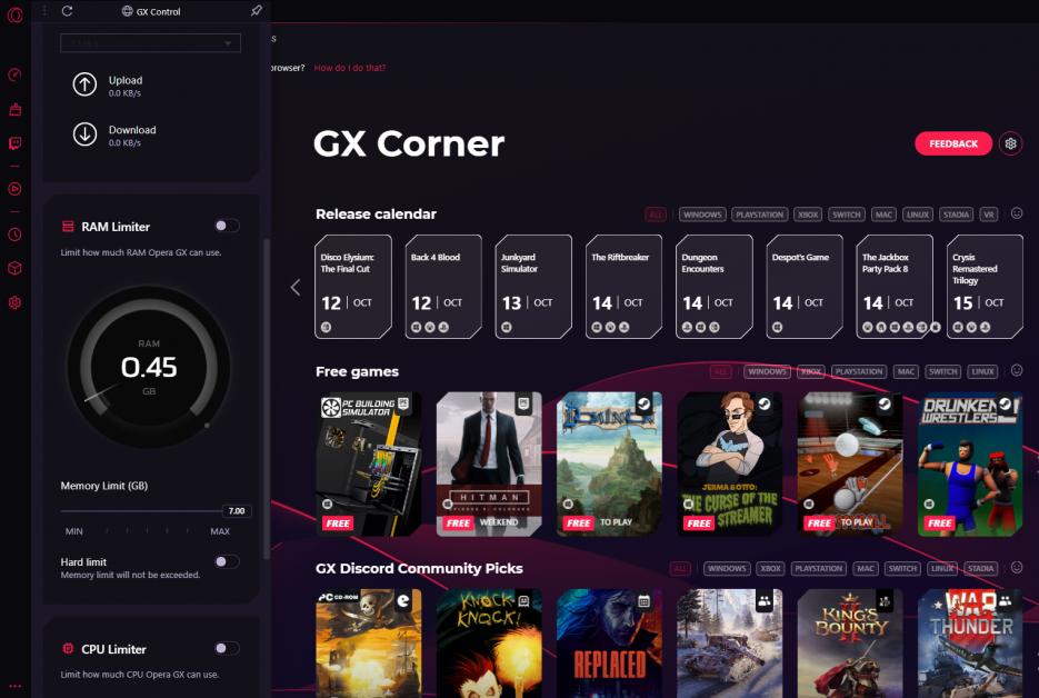 Opera GX is a gaming browser made especially for gamers