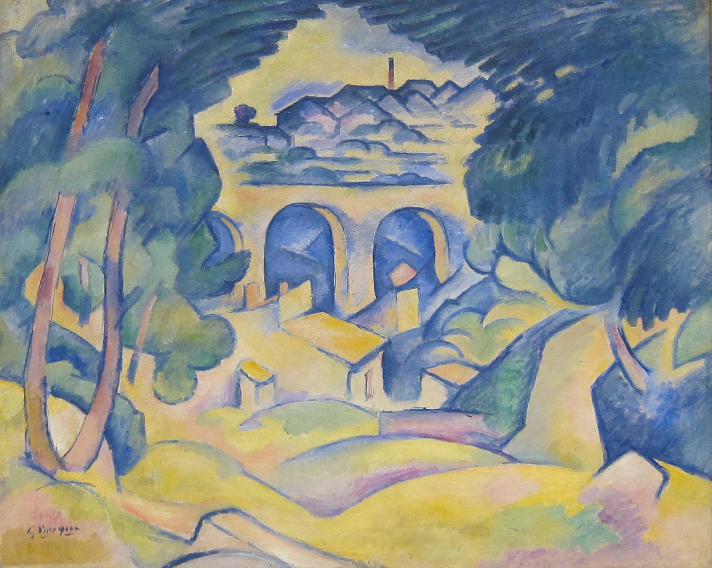 Papier Collé 1913 by Georges Braque