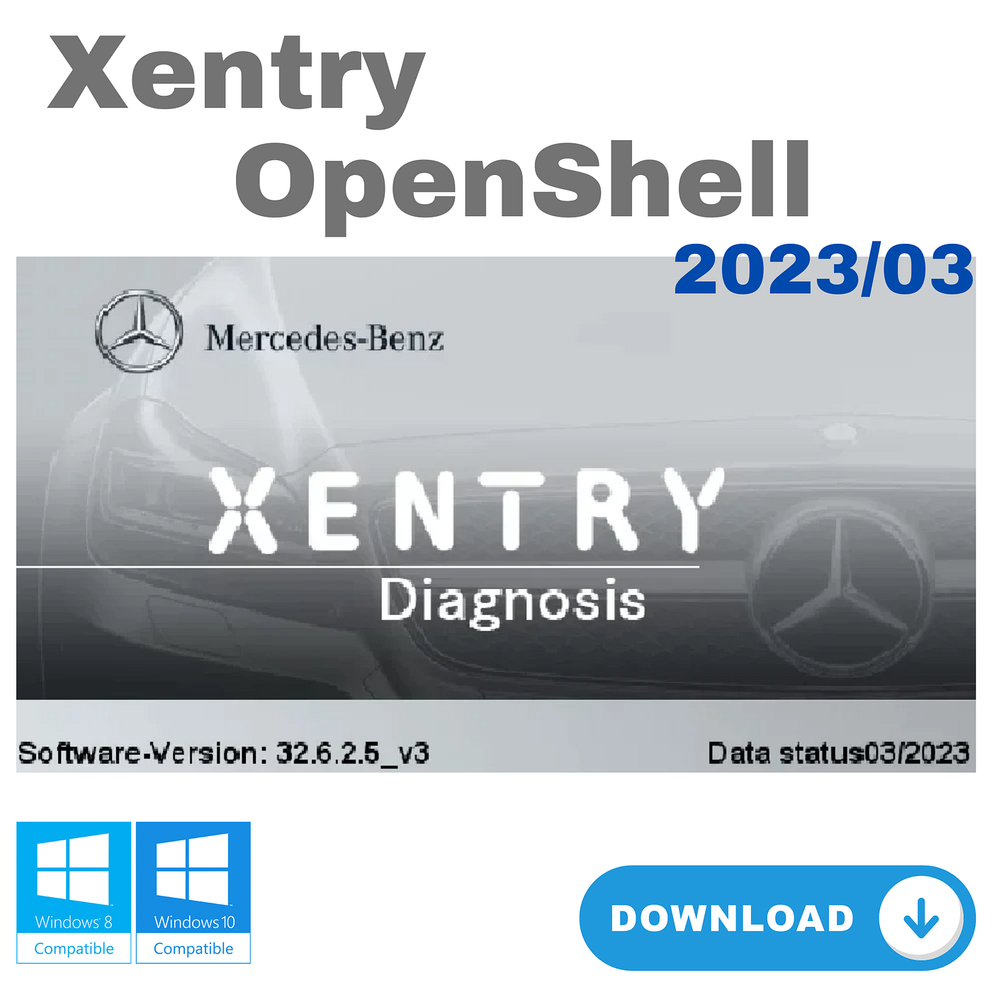 DAS Xentry Openshell 03 2023 XDOS Neueste Version für MB Star Diagnostic