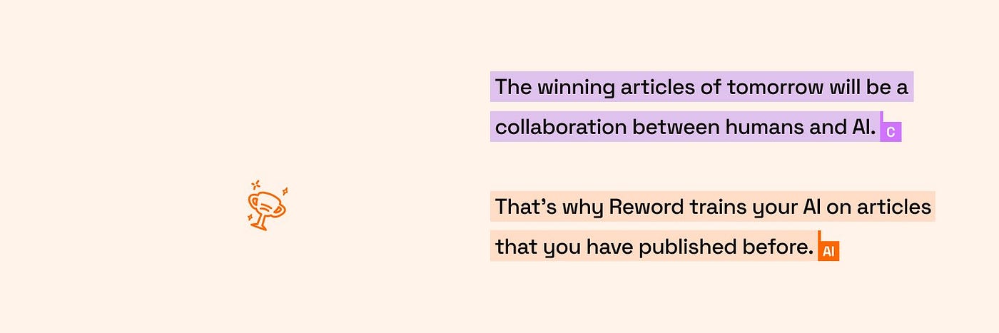 AI-Assisted Collaboration with Reword