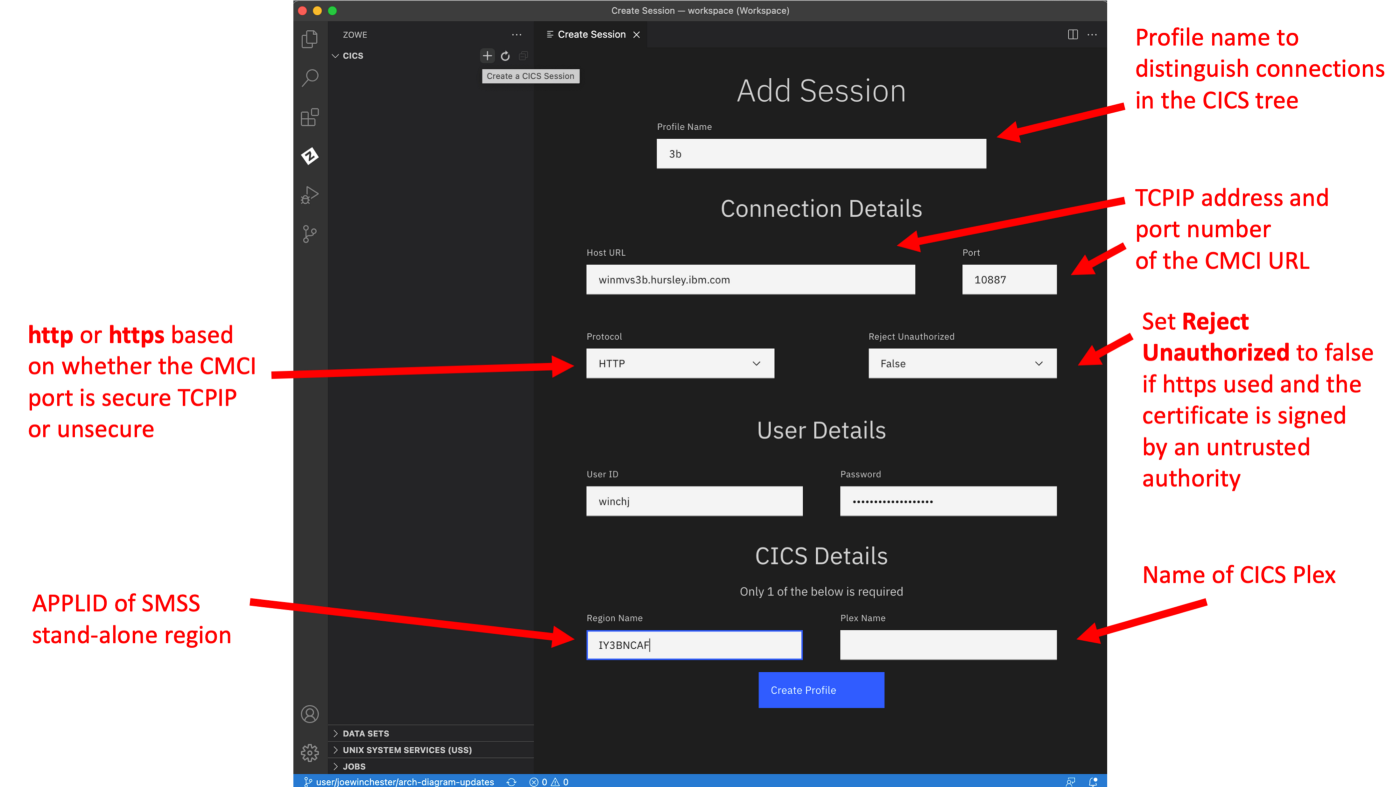 Using the Zowe Explorer extension for CICS | by Andrew | Zowe | Medium