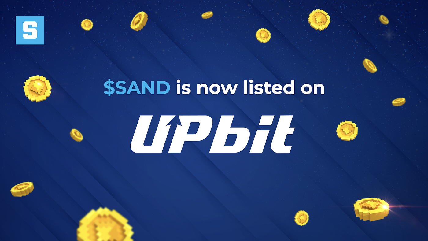 SAND tokens by The Sandbox are now listed on UPbit BTC market | by The  Sandbox | The Sandbox | Medium