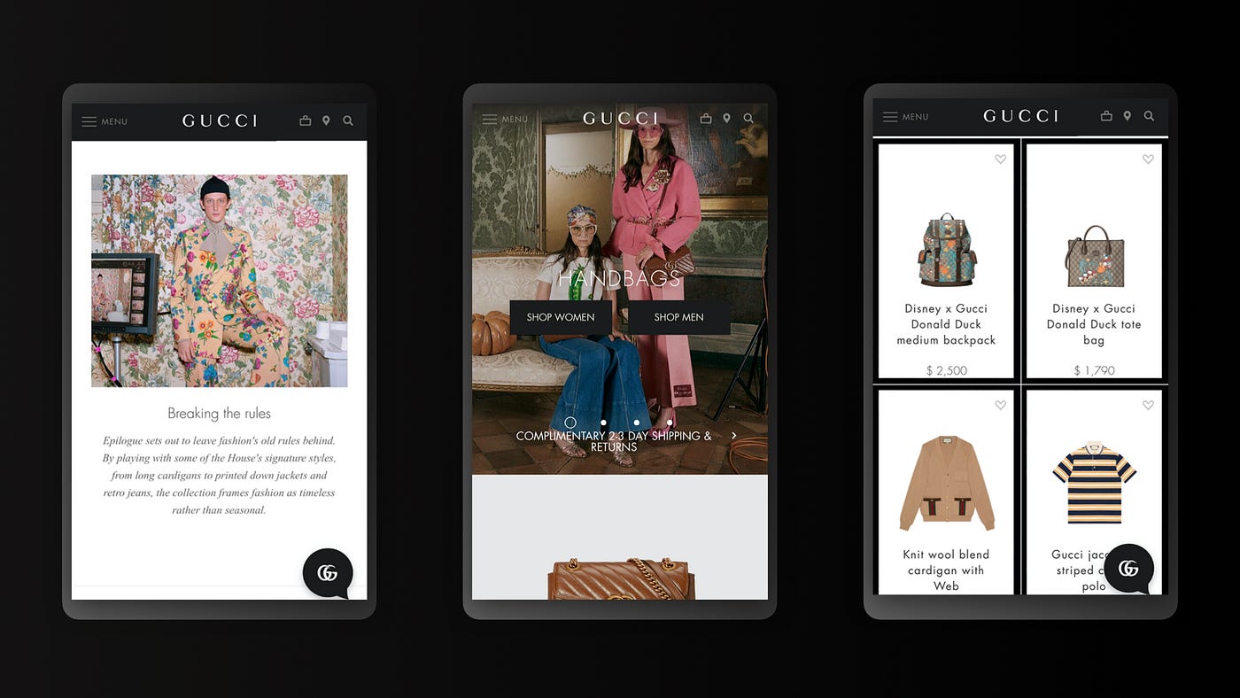 Gucci, an eCommerce Case Study. Gucci was among the first to launch an…, by Juan Manuel Gonzalez