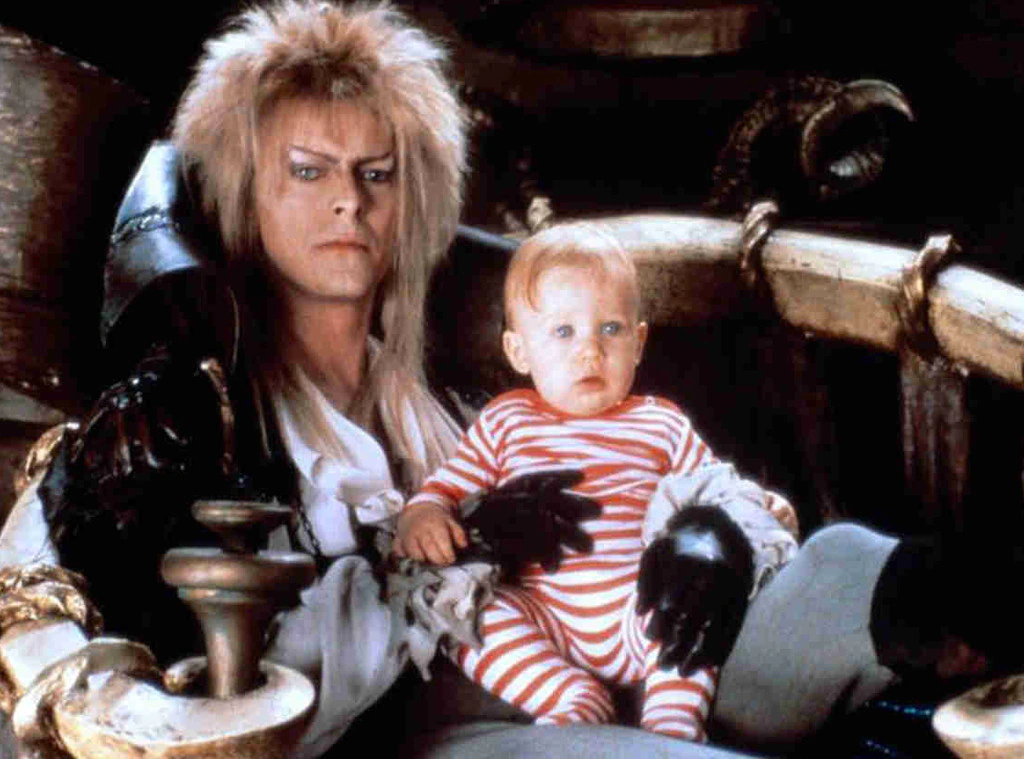 David Bowie and baby from the movie Labyrinth