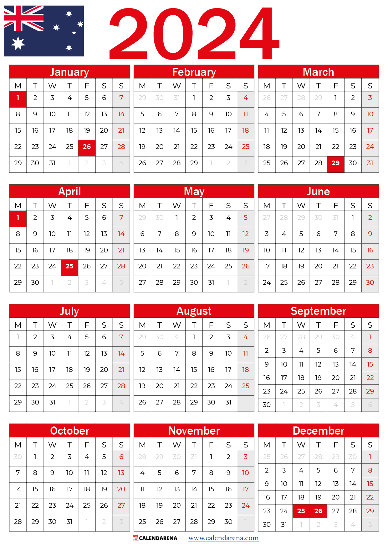 Calendar 2024 Australia With Holidays And Festivals | by Calendarena | Medium Calendar 2024 australia with holidays and festivals | by calendarena | medium