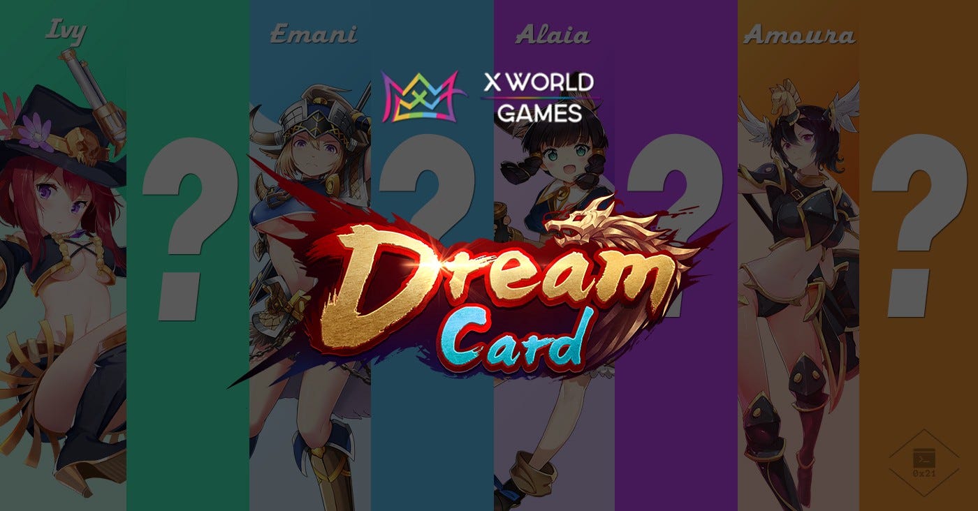 DreamCard! Fun to Play! Easy to Learn! 🎮 1️⃣ Log in with your wallet 2️⃣  Purchase Dream Cards on XWG Marketplace or Binance NFT 3️⃣ Choose your game  