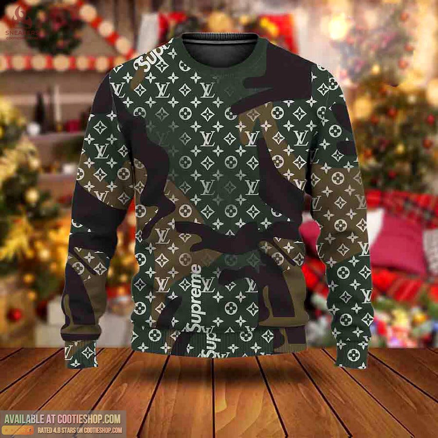 louis vuitton christmas sweater