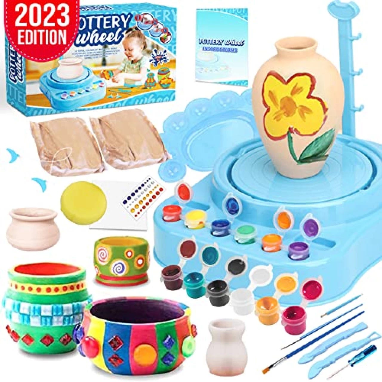 Cool Maker - Pottery Studio, Clay Pottery Wheel Craft Kit for Kids Age 6  and Up