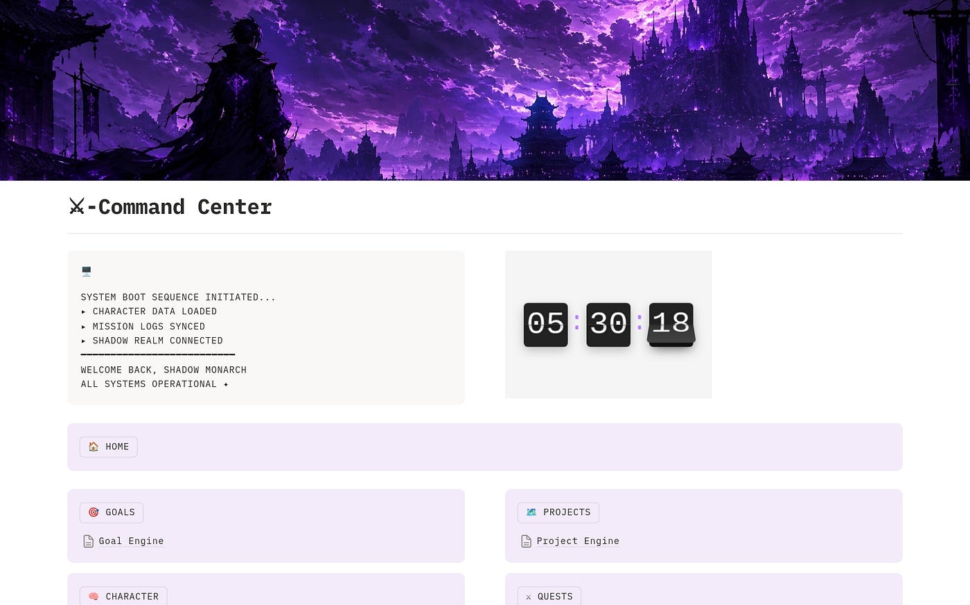 I Turned My Notion Habit Tracker Into an RPG Command Center — Here’s the System That Made Me…