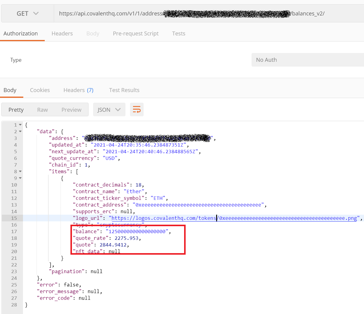 How to view your crypto balance in different blockchains using Covalent API  | by BereziukVolodymyr | Medium