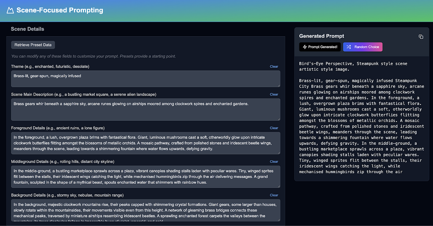 Scene-Focused Prompt Too UI Example 2