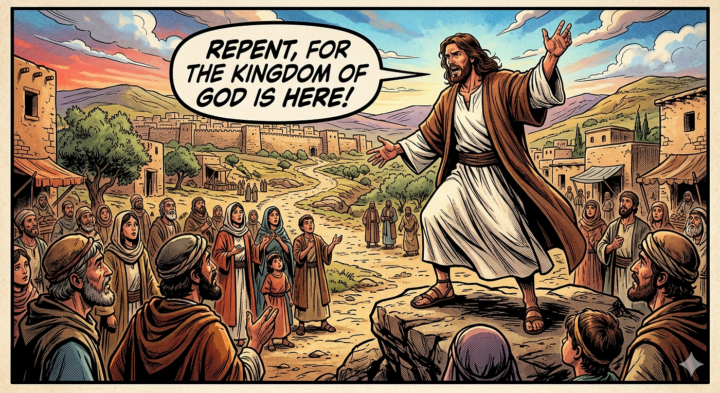 Jesus says to repent