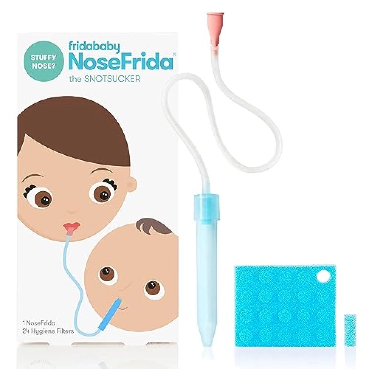  Electric Baby Nasal Aspirator, The NozeBot by Dr. Noze Best, Hospital Grade Suction, Nasal Vacuum