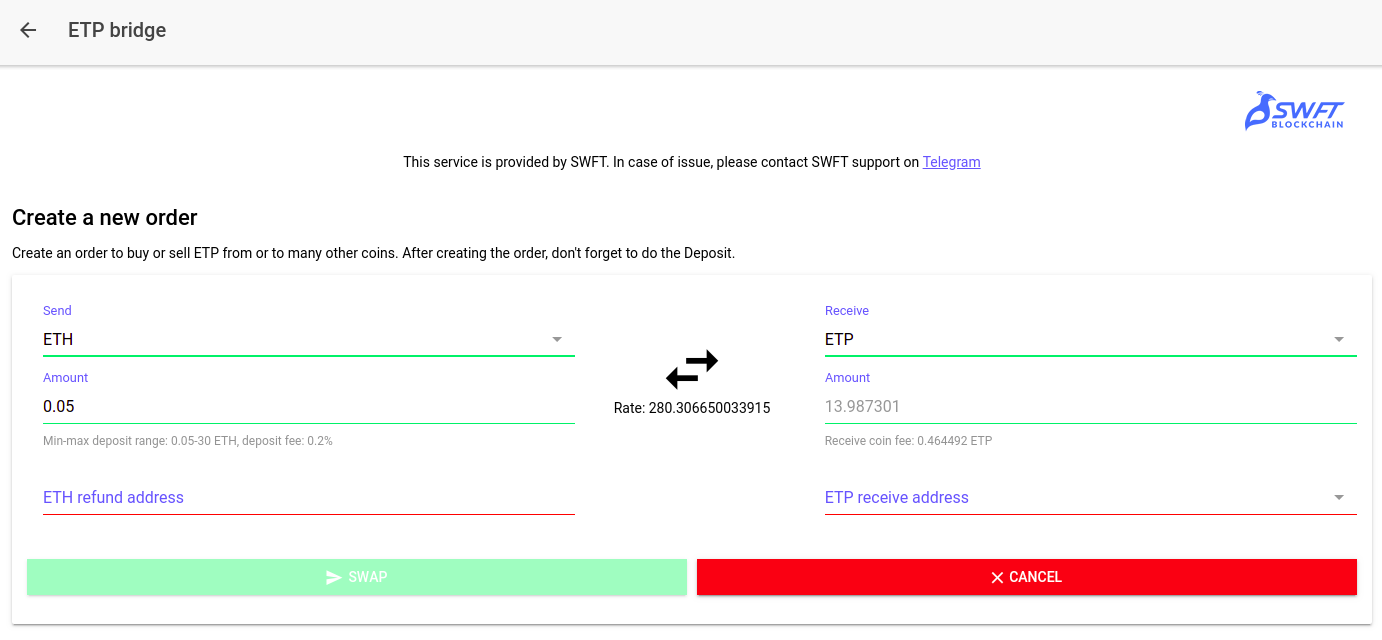 Metaverse Lightwallet Adds SWFT Support | by William Jiang | Metaverse |  Medium