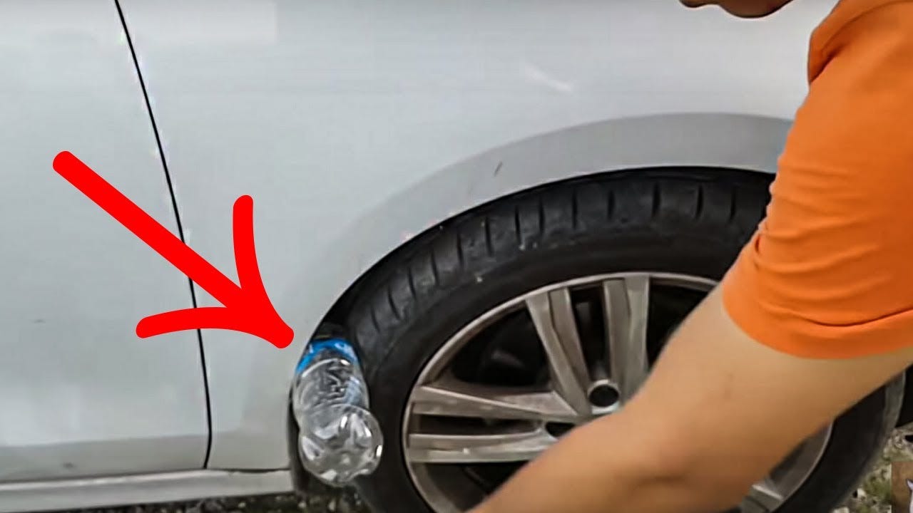 Horrible Trick: If You See Plastic Bottle On Your Tire, You Could Be At Risk  - Lifeside.fun - Medium