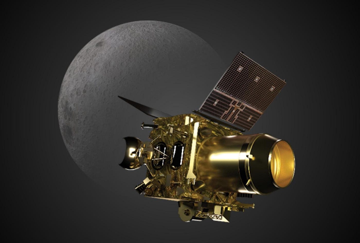 Illustration of the Chandrayaan 2 orbiter. Image: ISRO