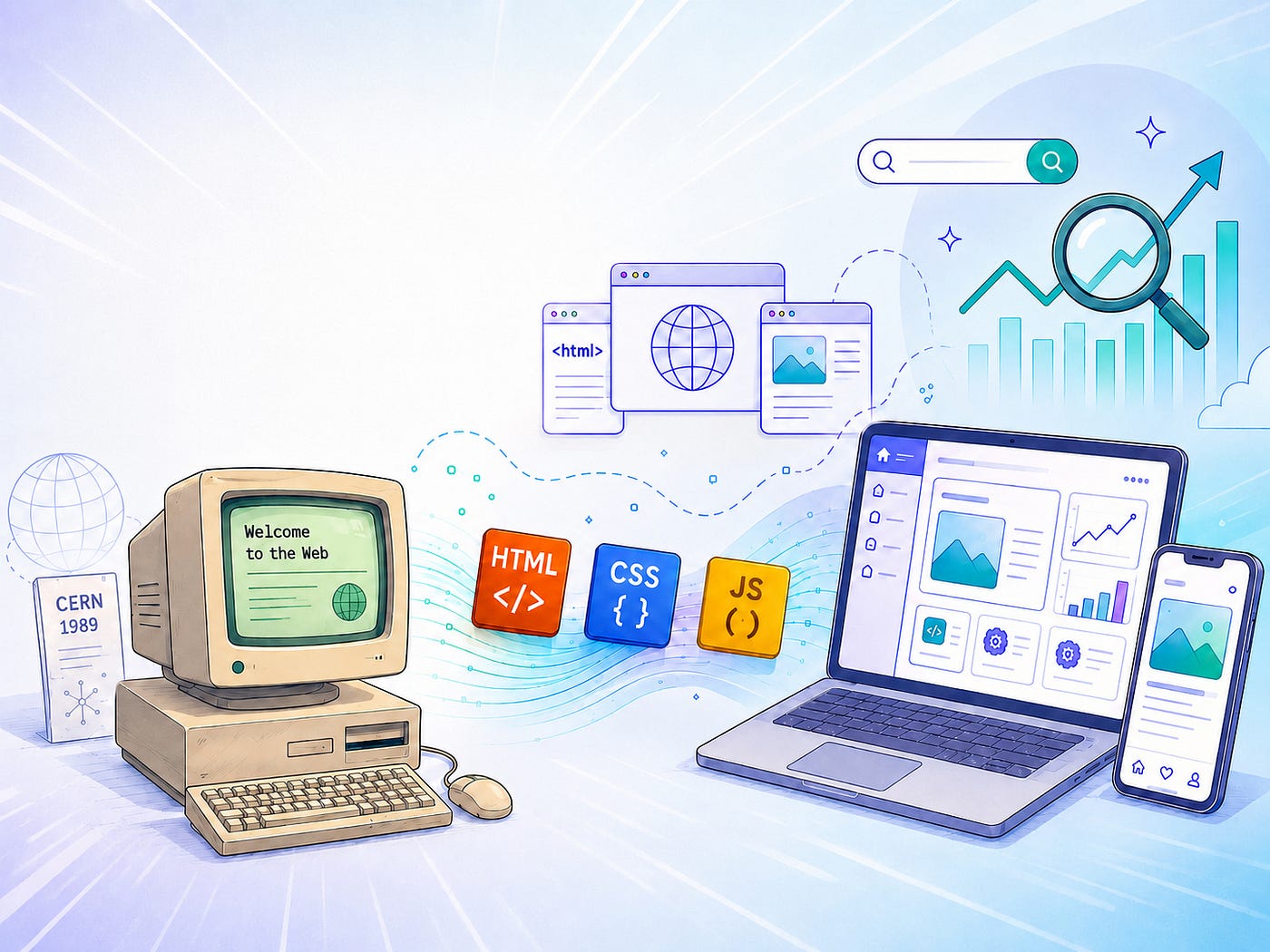 Web Geliştirmenin Hikayesi: Bir Belgeden Uygulama Platformuna