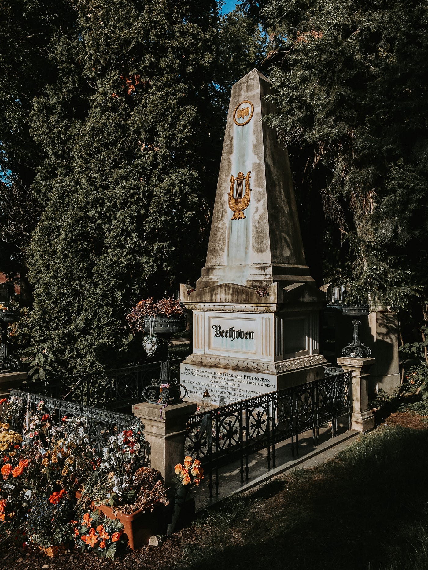 Beethoven’s grave in Vienna