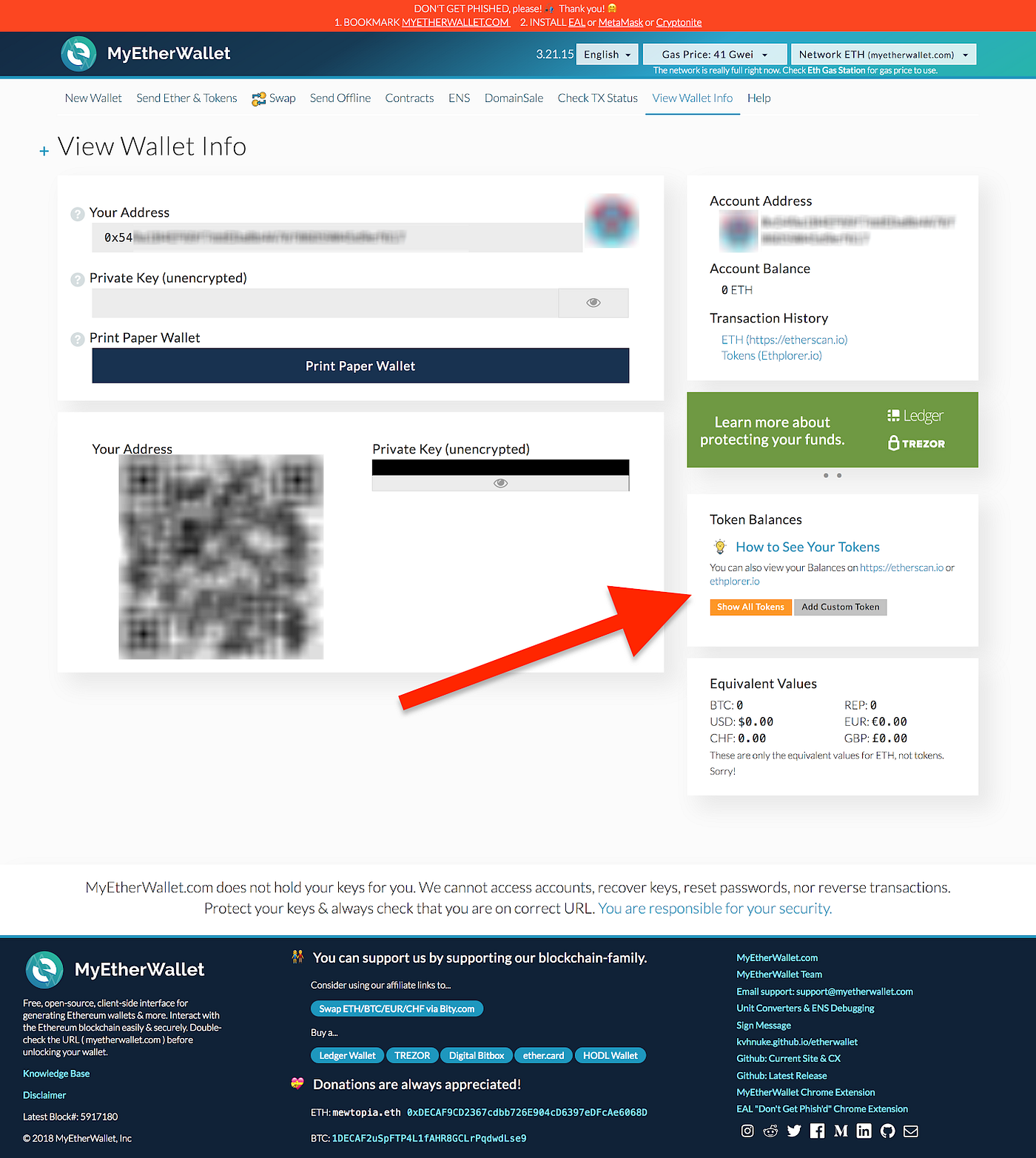 How to View Your Token Balance. Setting up Metamask or MyEtherWallet… | by  Cardstack Team | Cardstack | Medium