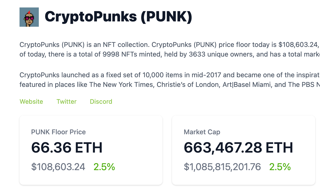 Valuing NFTs. I am back now to try and make sense of… | by Griffin Knight |  Medium