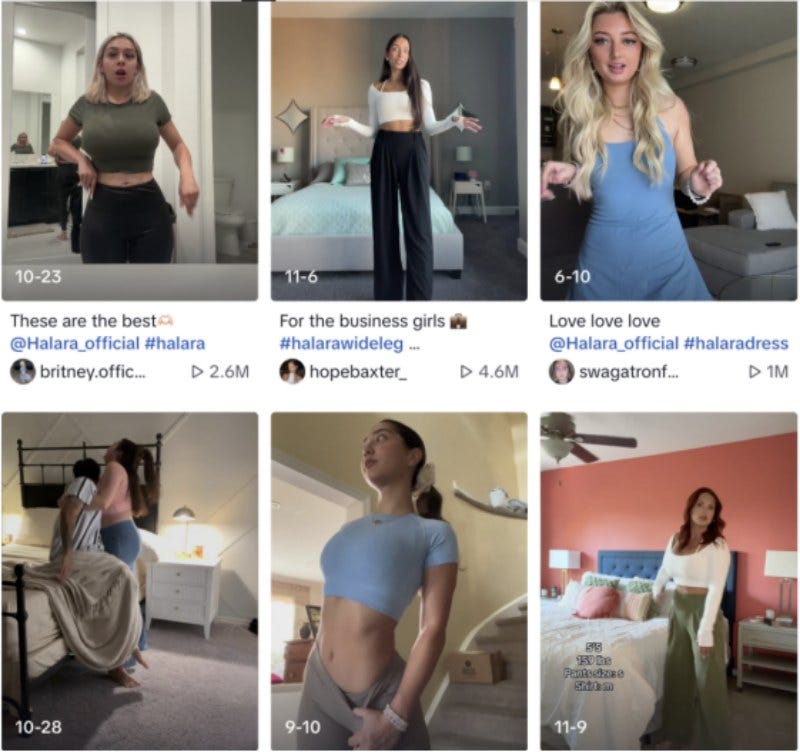 The fast fashion brand Halara has risen to the top 5 TikTok's U.S. shops,  sportswear and fitness are trending in the U.S., EchoTik Product Insight, by EchoTik