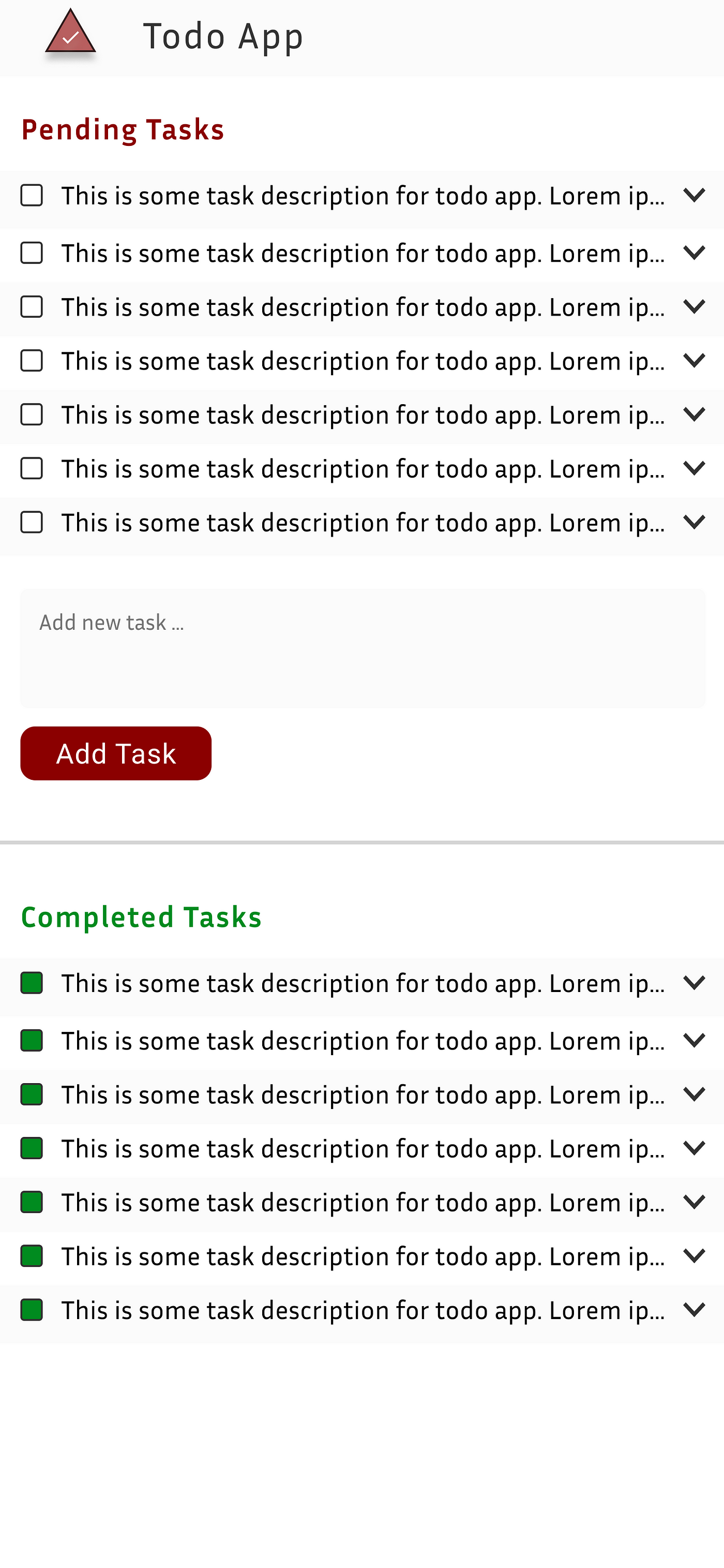 Todo App UI