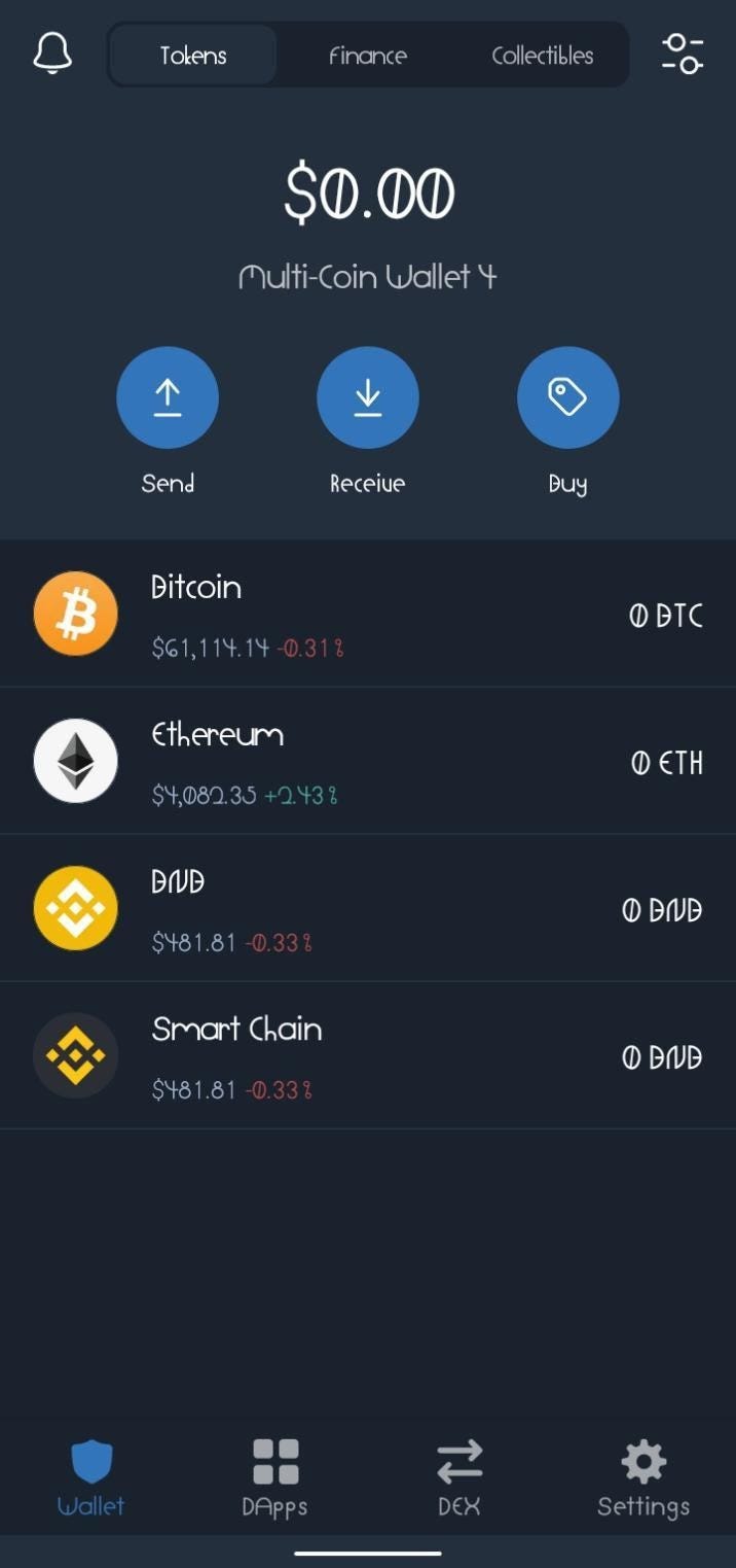 How to Connect Trust Wallet to Binance Smart Chain and Interact With dApps  | by The Coin Times | Medium