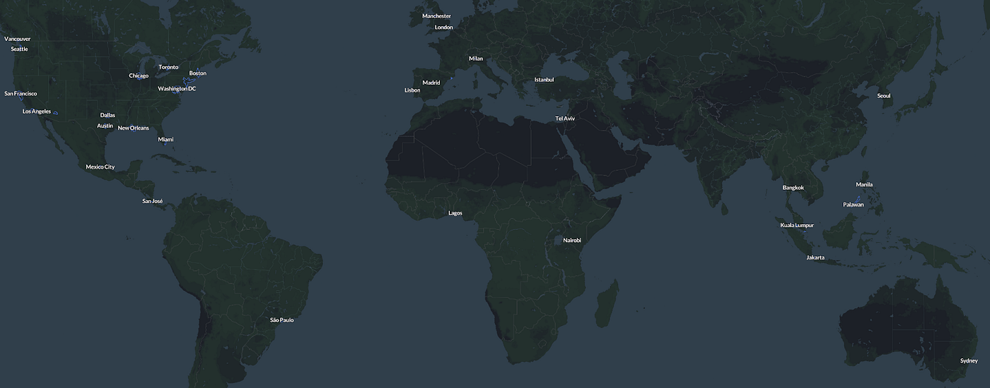 Here's where we'll ship Hivemapper Dashcams and turn on