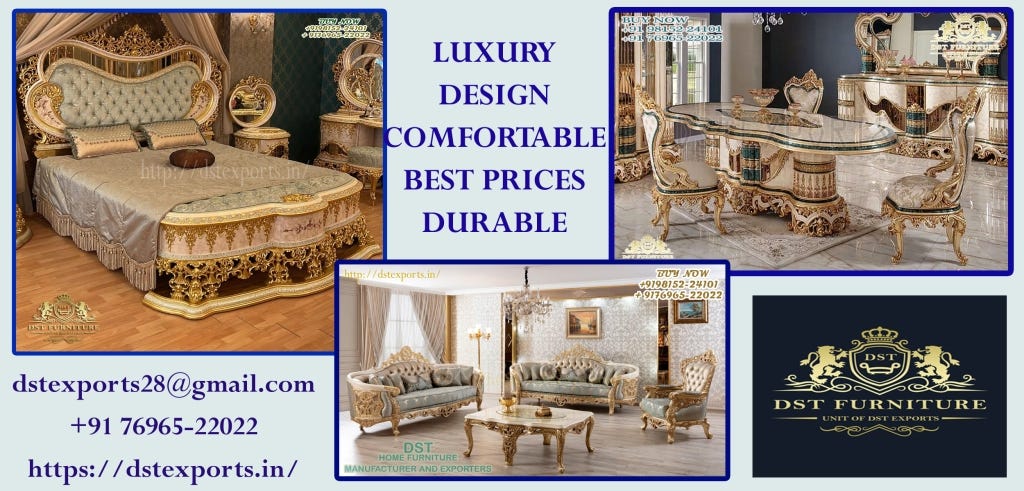 Wooden Crafted Luxury Master Bedroom Furniture - DST Home Furniture  Manufacturer Exporter