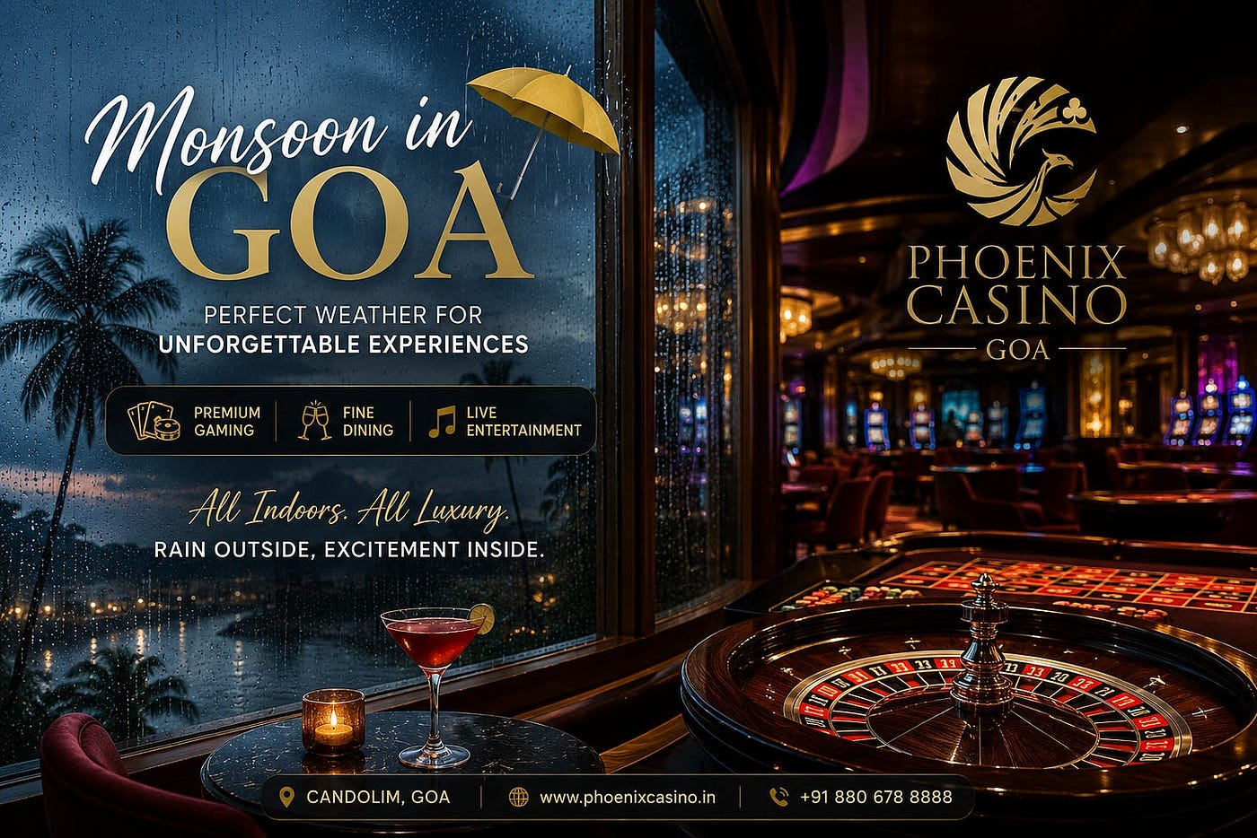 Monsoon in Goa: The Perfect Time to Experience Luxury, Entertainment & Unforgettable Nights