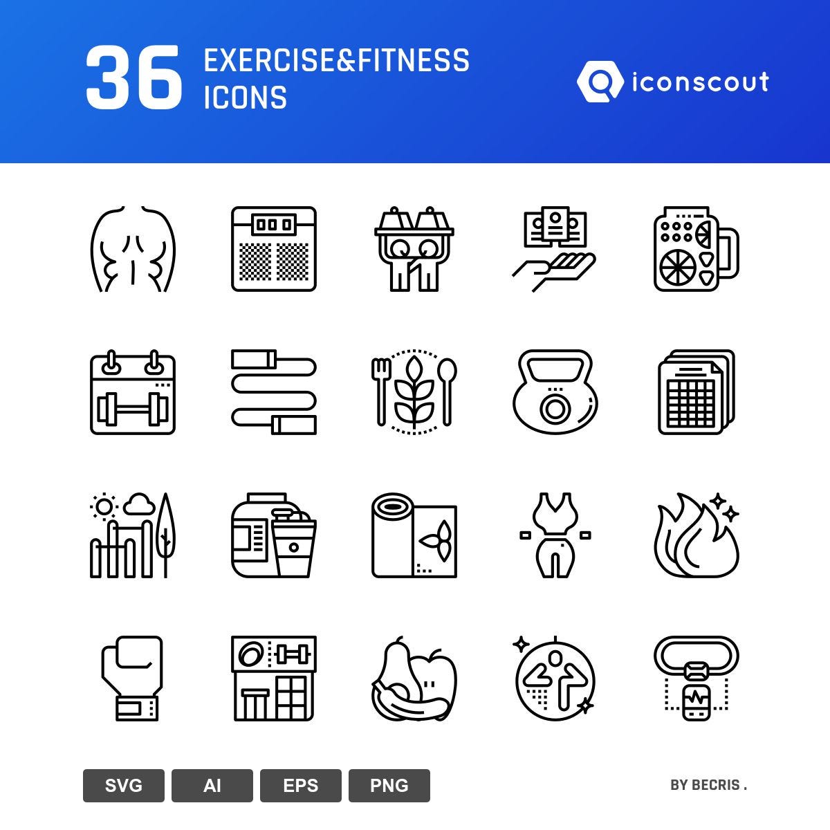 500+ Gym and Fitness icons, AI, EPS, SVG, PNG, by Iconscout, Iconscout -  Design Assets Marketplace