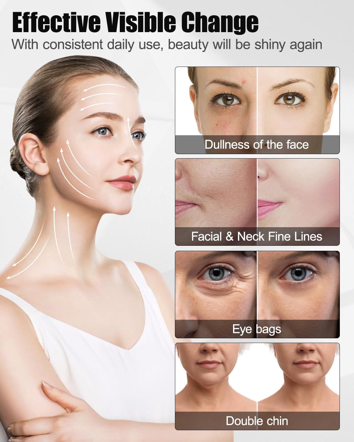 4d microcurrent facial massager roller hotsell