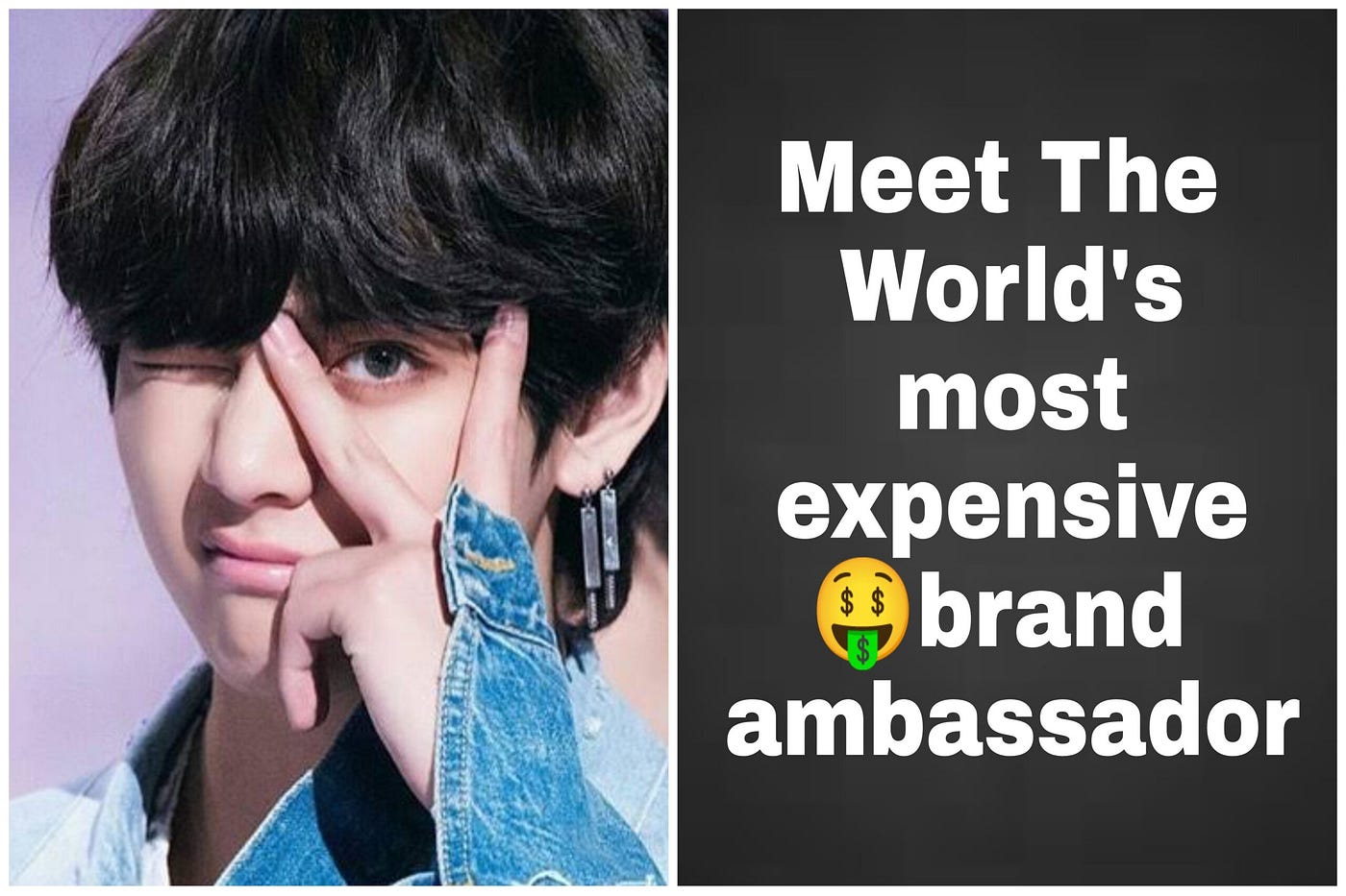 which brand ambassador is bts v