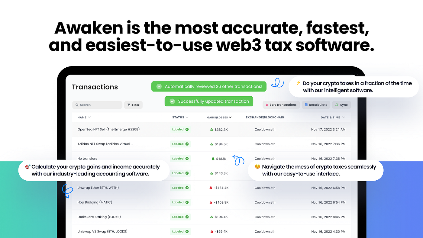 Awaken Review - Best DeFi and NFT Tax Software (2023) | Coinmonks