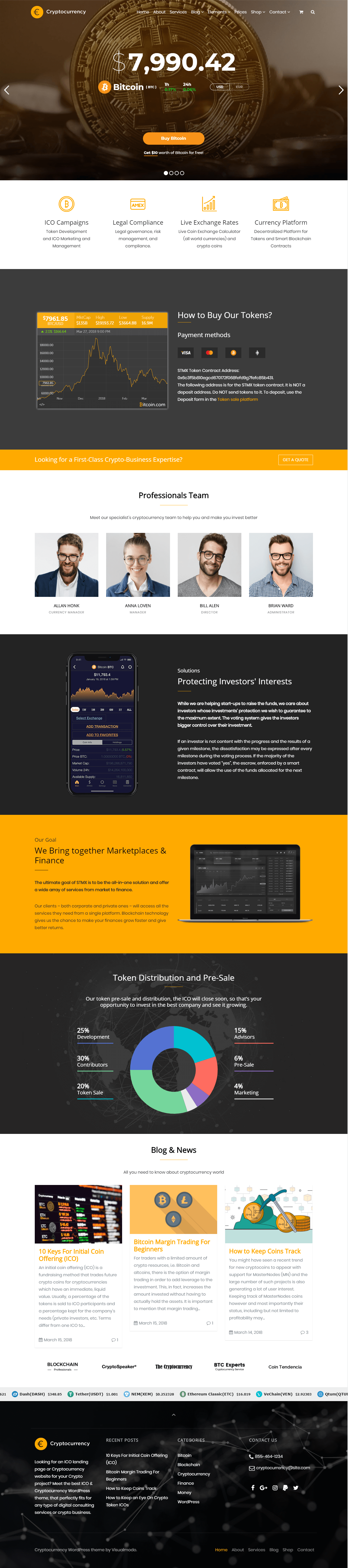 Best Bitcoin WordPress Theme. Looking for a responsive ICO landing… | by  Visualmodo | visualmodo | Medium