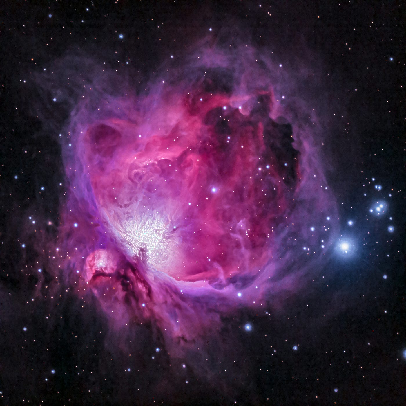 blue pink nebula