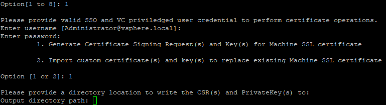 vsphere certificate manager