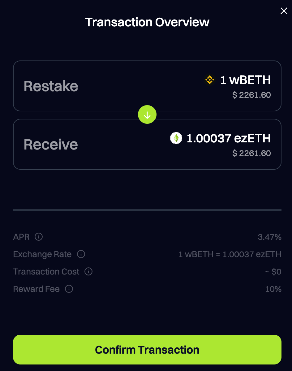 如何将wbETH存入Renzo获得ezETH - RenzoProtocol中文- Medium