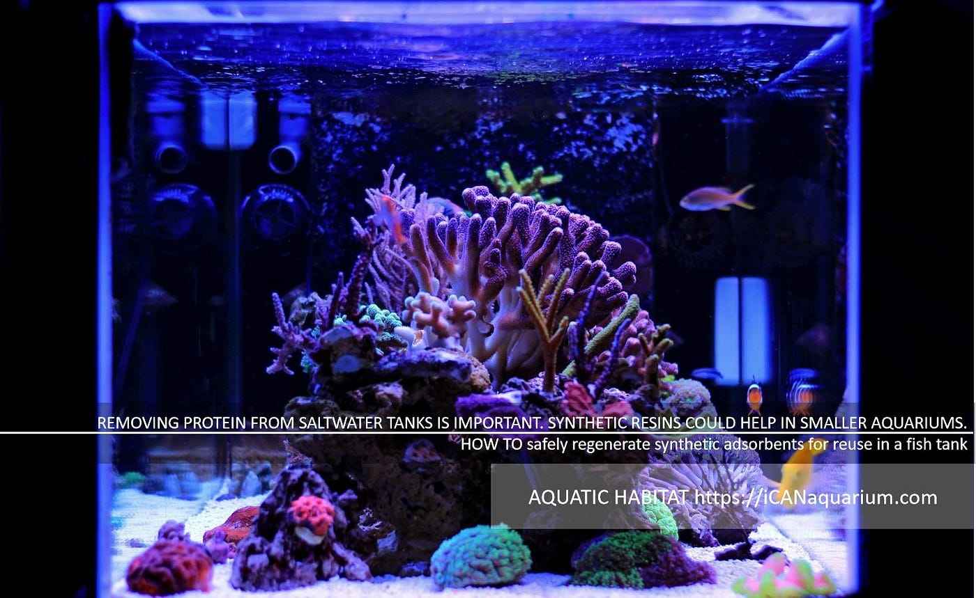 HOW TO safely regenerate synthetic adsorbents for reuse in a fish tank