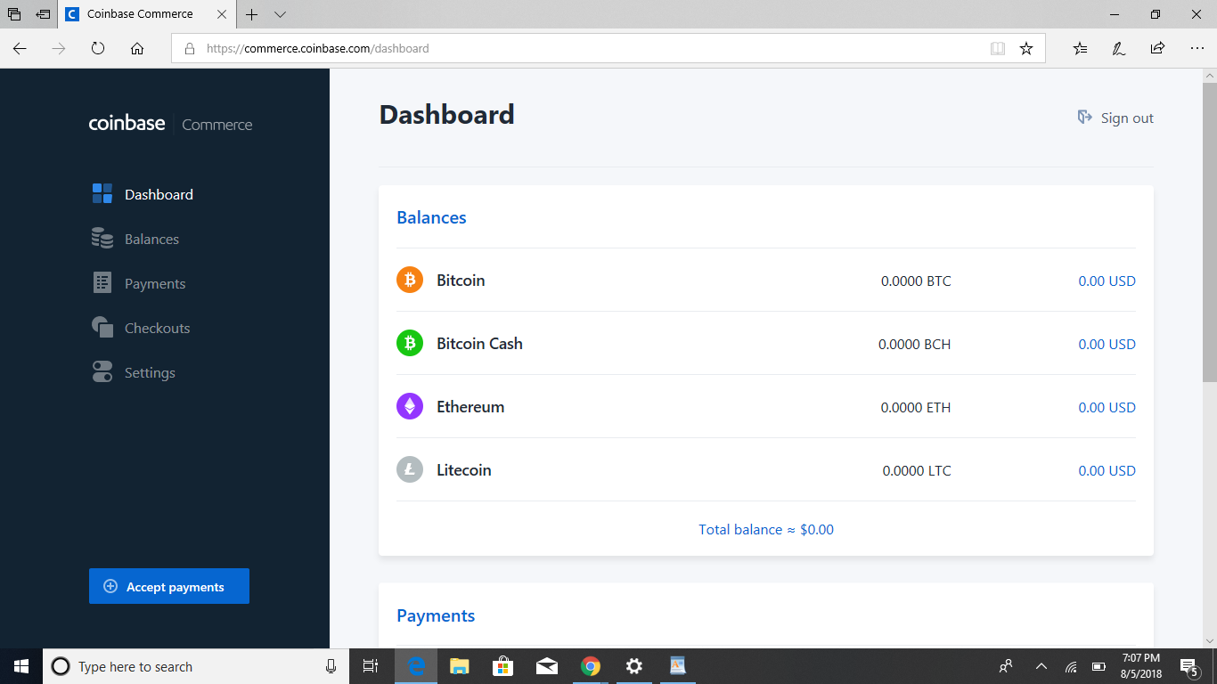 How to Create a Coinbase Commerce Account | by Patrick Long | WeTrust Blog