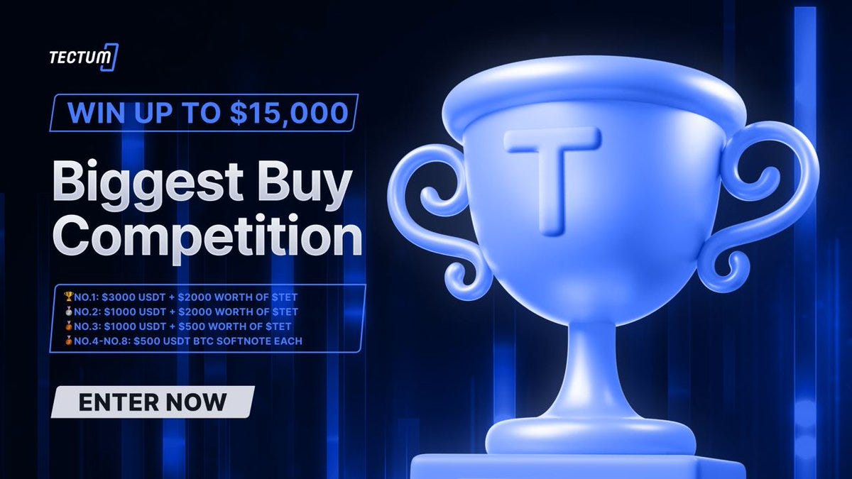 Tectum Launches the Biggest Buy Competition With a $15,000 Prize Pool | by  Tectum SoftNote | Medium