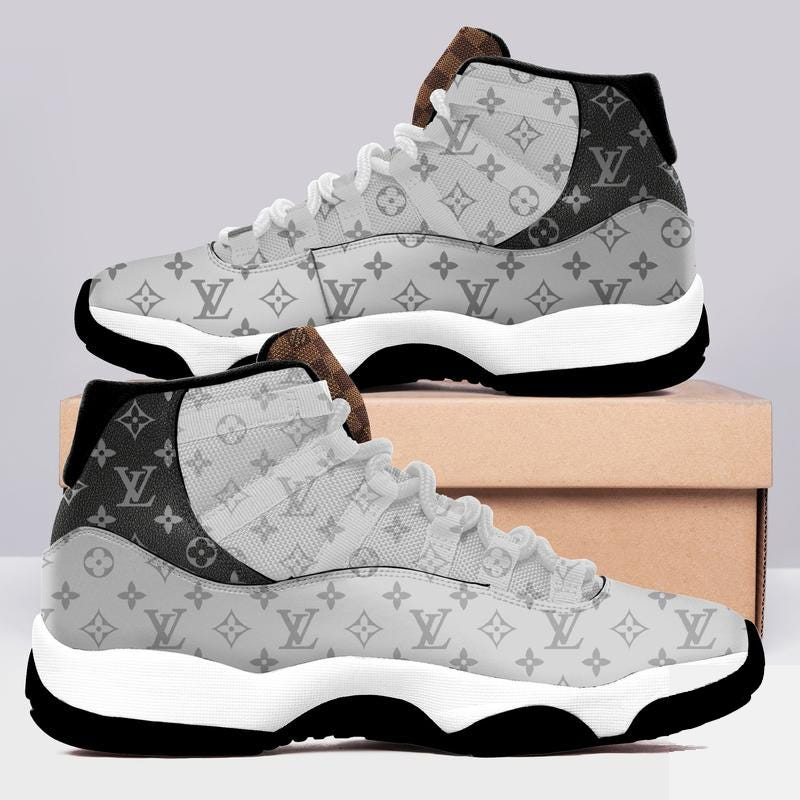 Black Monogram Louis Vuitton Air Jordan 11 Sneakers Shoes Hot Lv Gifts For  Men Women Jd11–081313, by Cootie Shop