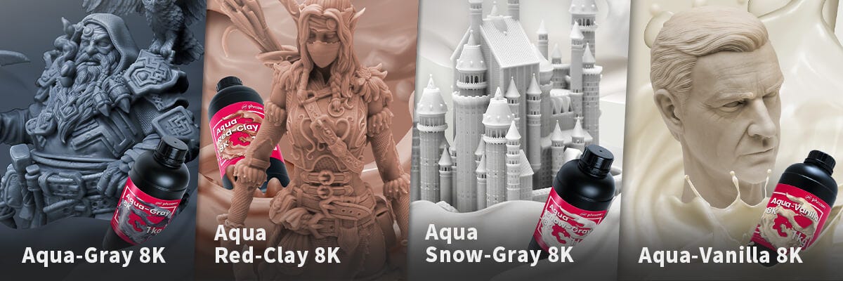 Aqua 4K 3D Printer Resin: Gray & Ivory  Phrozen Technology: Resin 3D  Printer Manufacturer