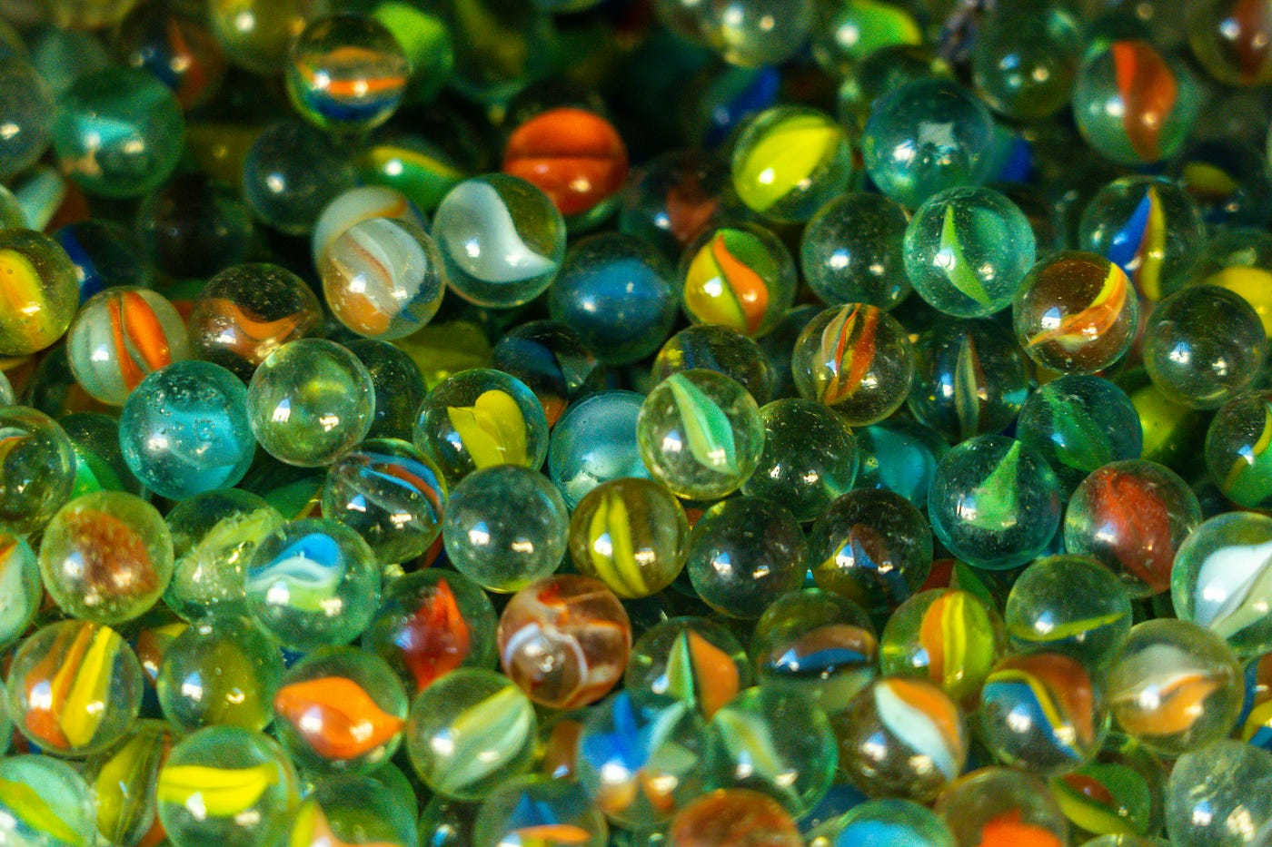 marbles - I had a beautiful collection, some were passed down from my Mom.