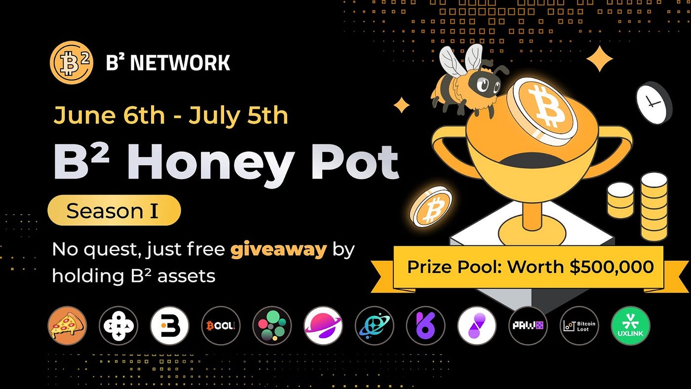 B² Honey Pot Season I: Claim Multiple Giveaways by Holding B² Assets | by  B² Network Official | Medium