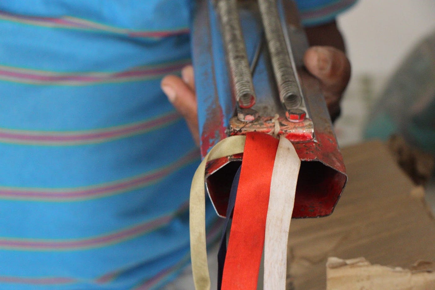 Reco reco é um dos instrumentos utilizados pelo congado. Foto Ana Beatriz